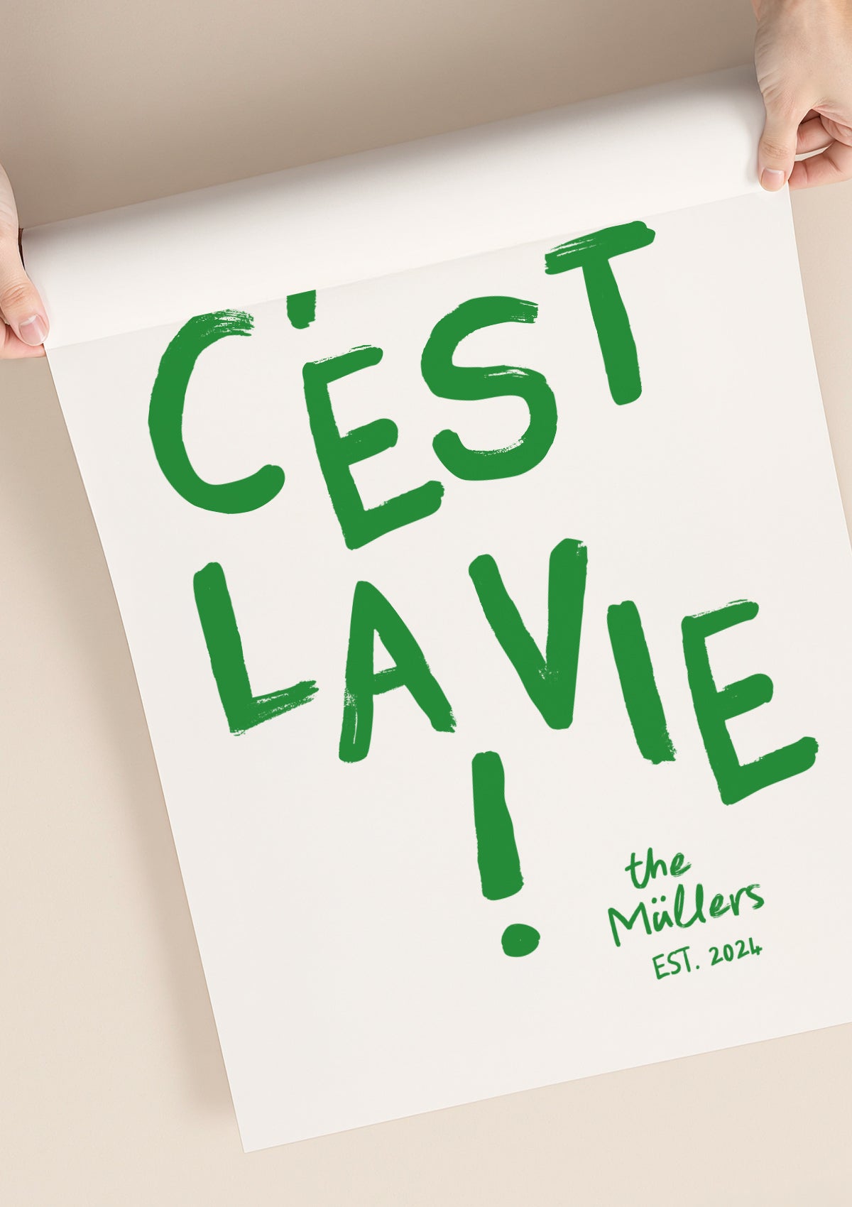 ART PRINT c'est la vie !