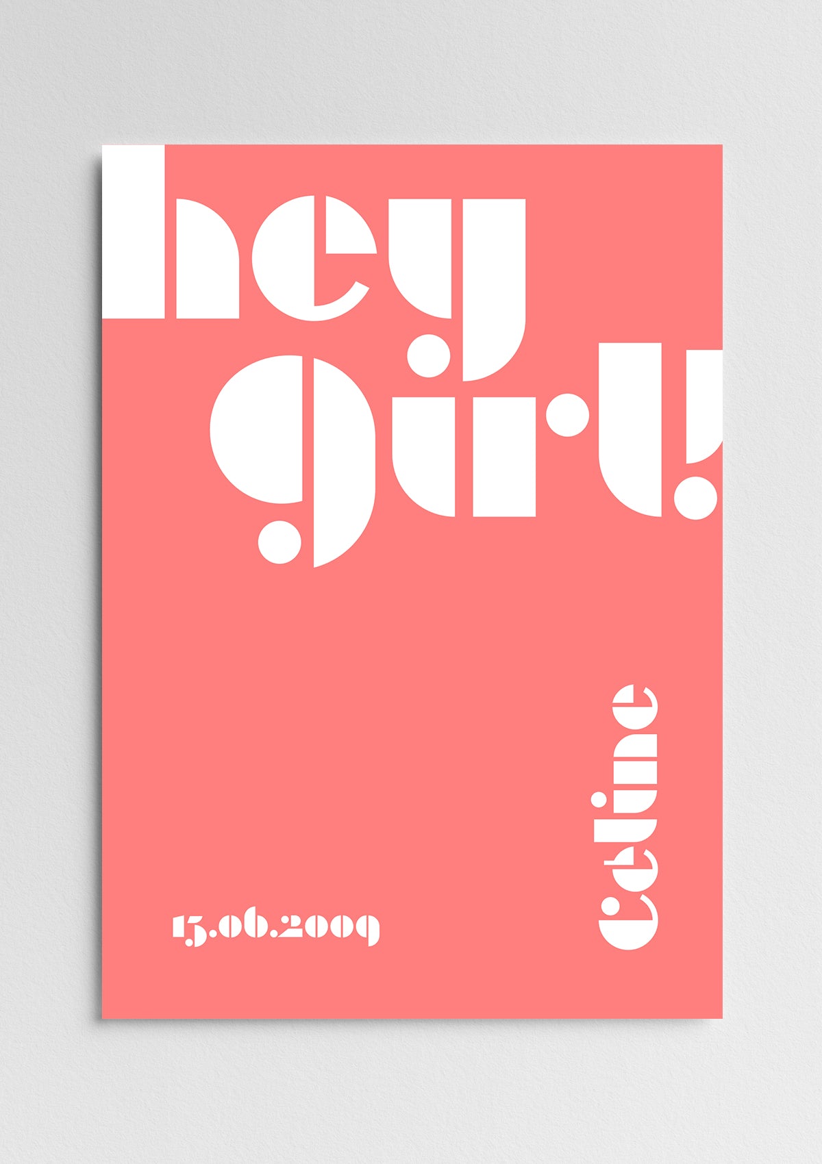 ART PRINT hey girl!