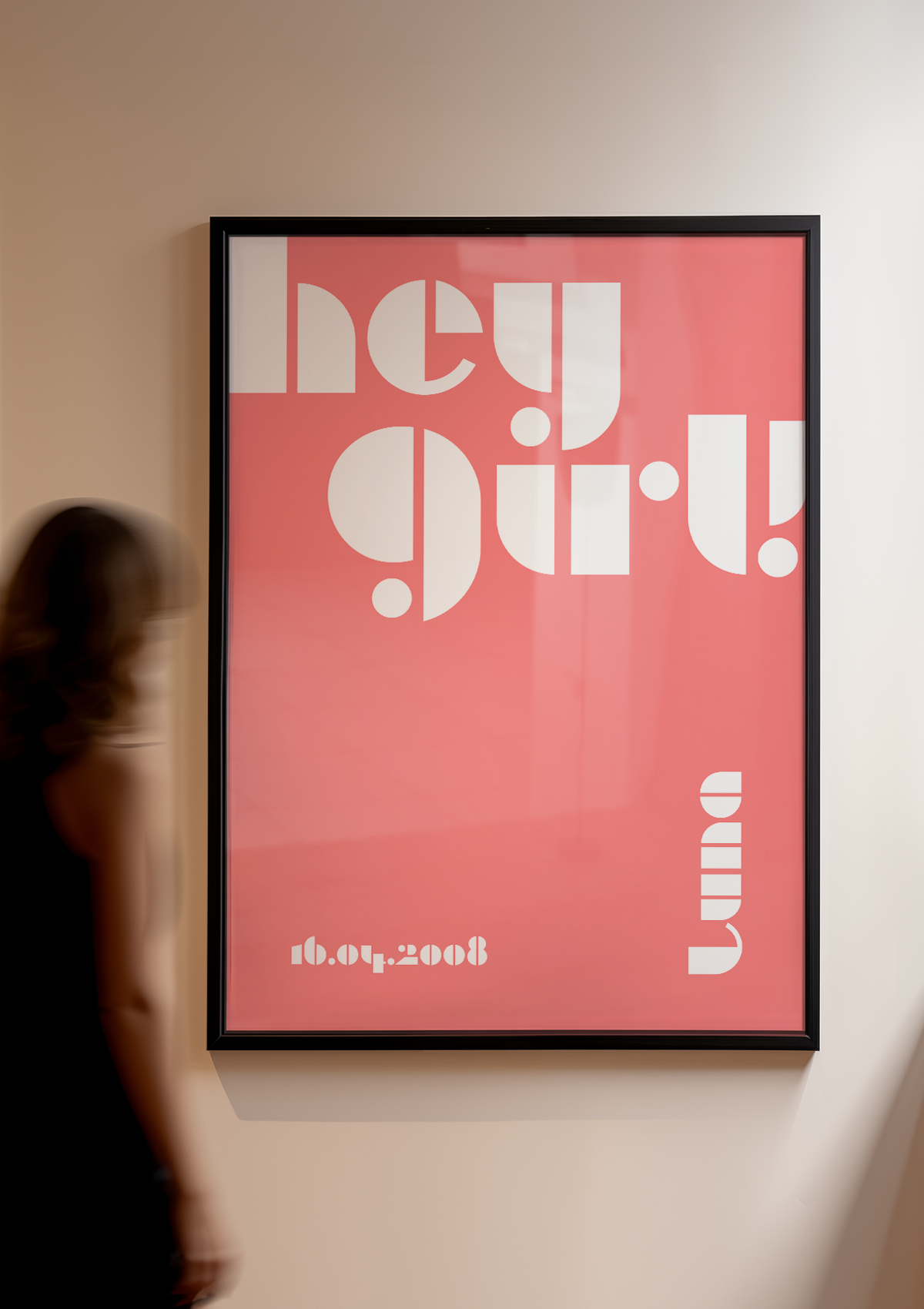 ART PRINT hey girl!