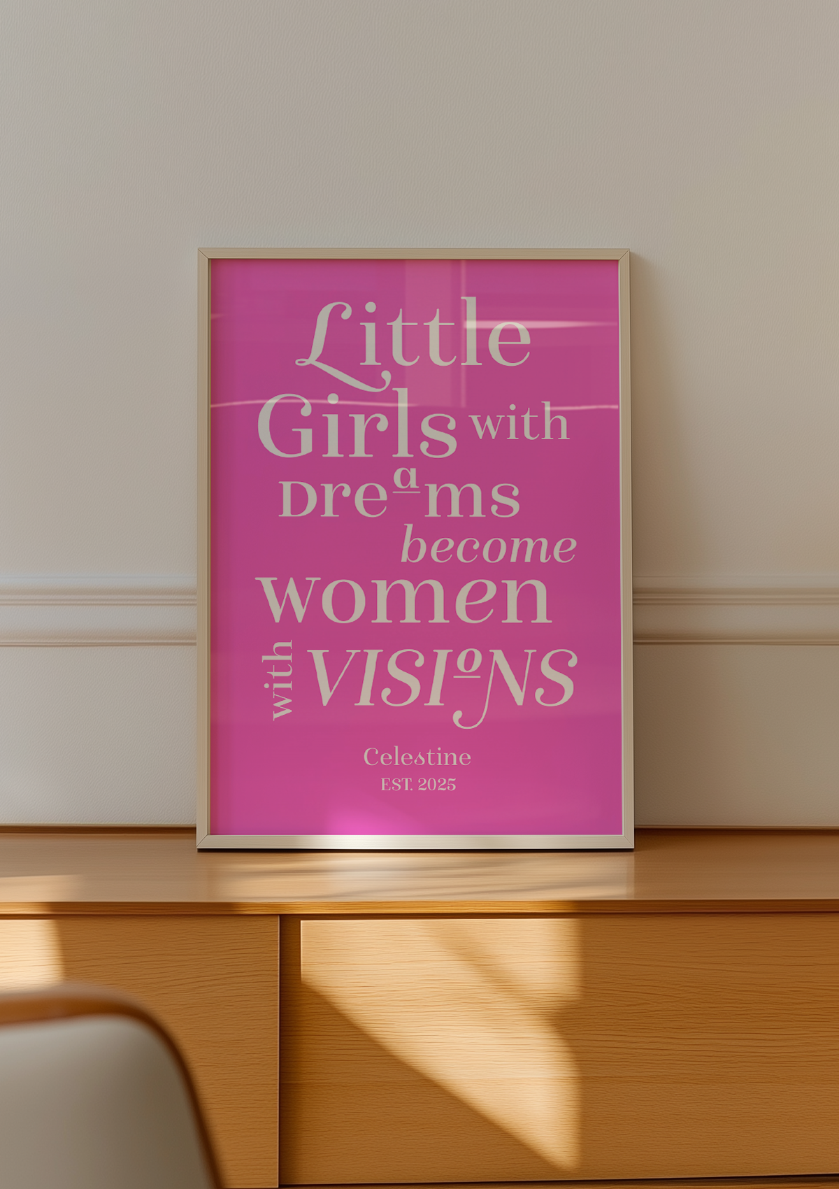 ART PRINT little girls