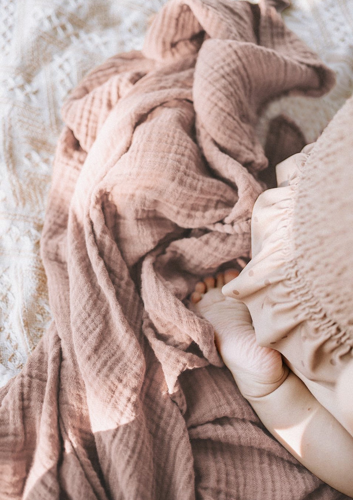 NOOSHI BLANKET rose mauve