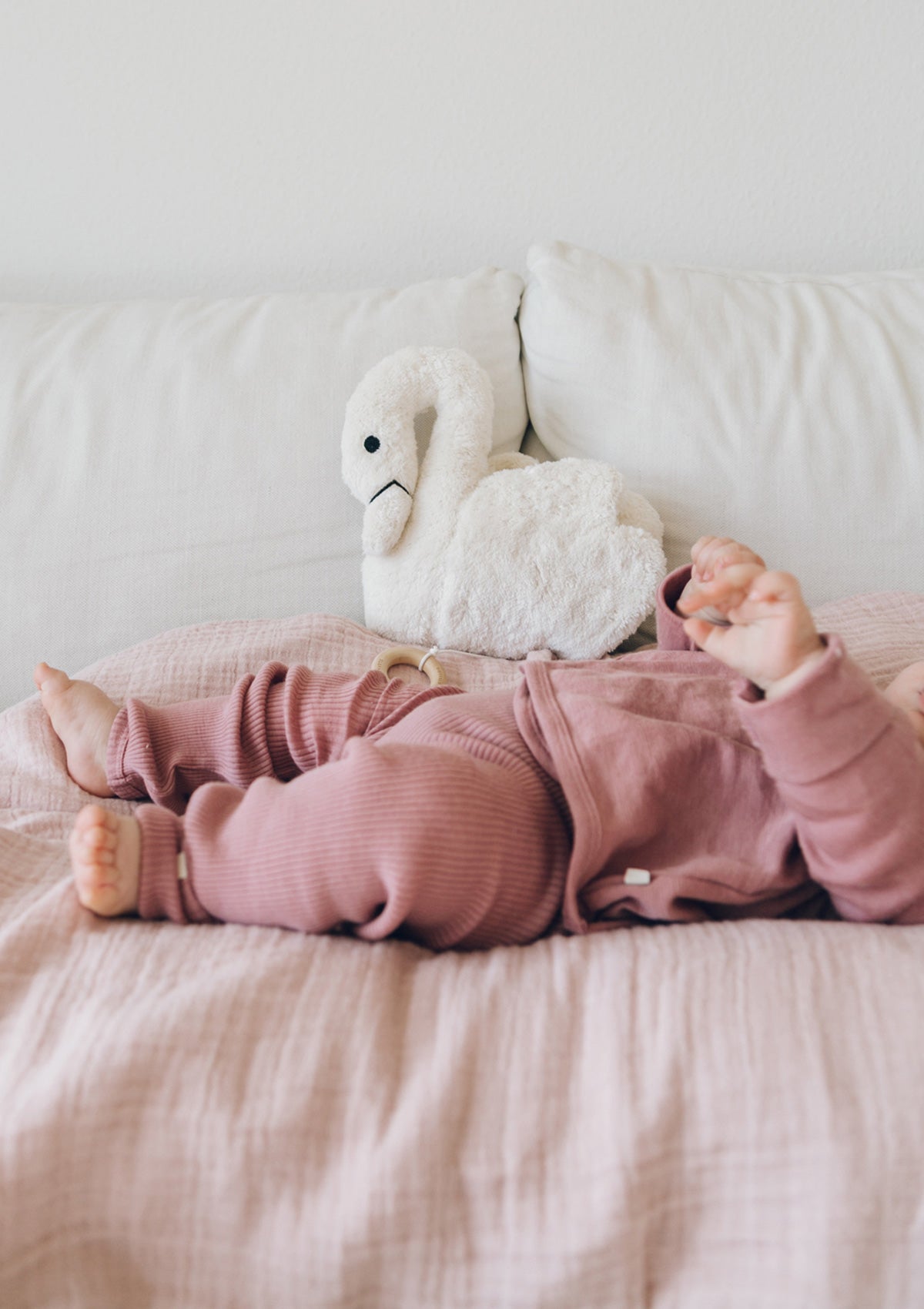 Baby Spieluhr Schwan Kuscheltier