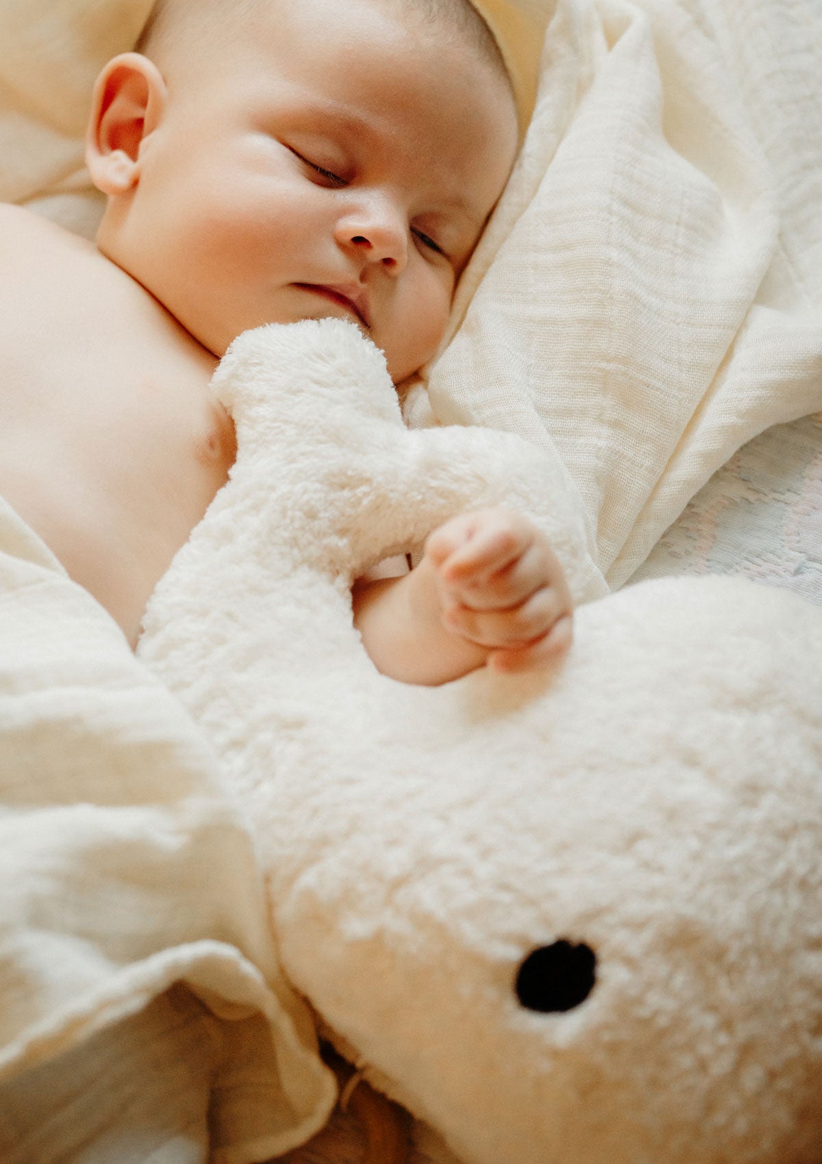 Baby Spieluhr Wal weiss Kuscheltier