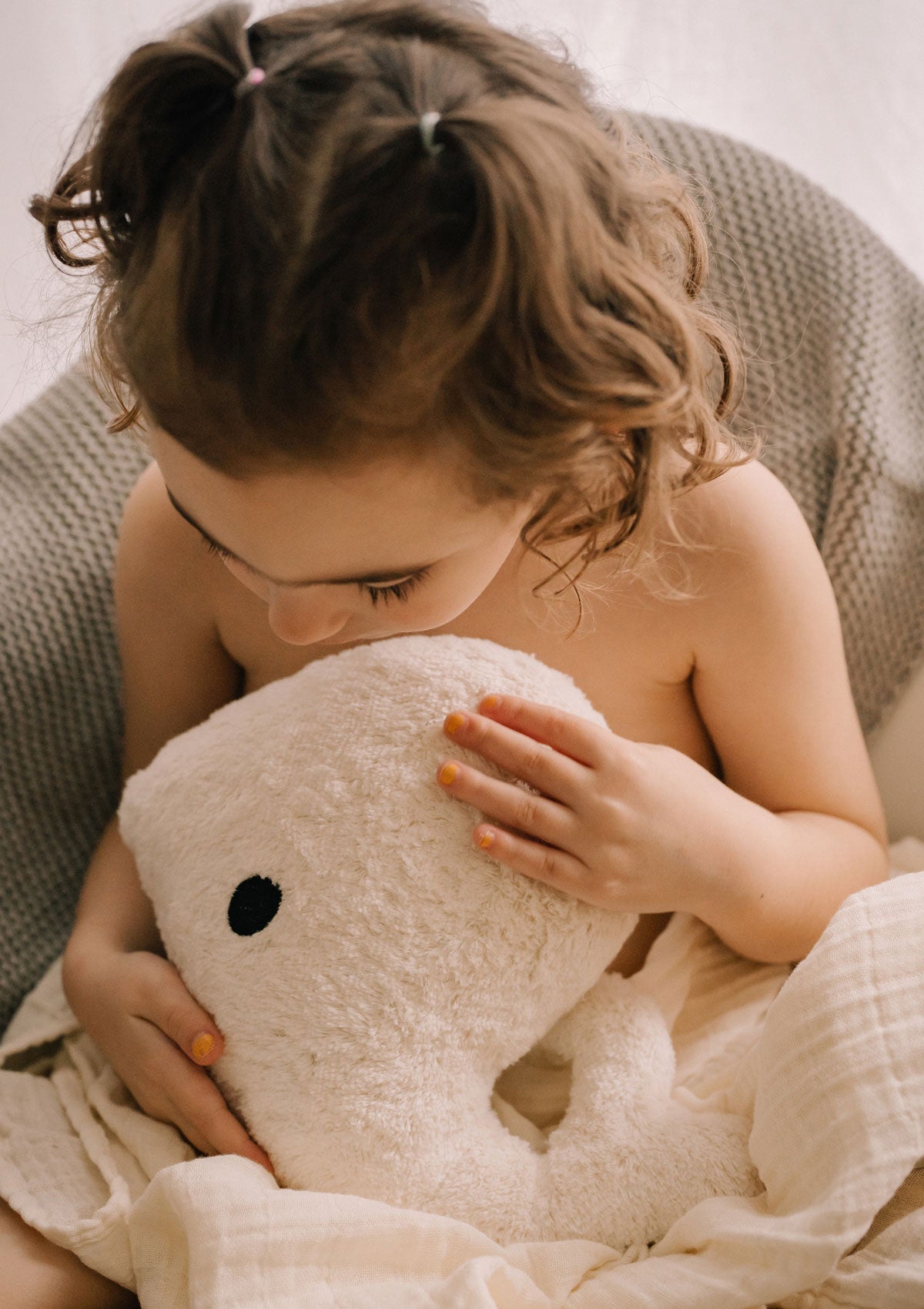 Baby Spieluhr Wal weiss Kuscheltier