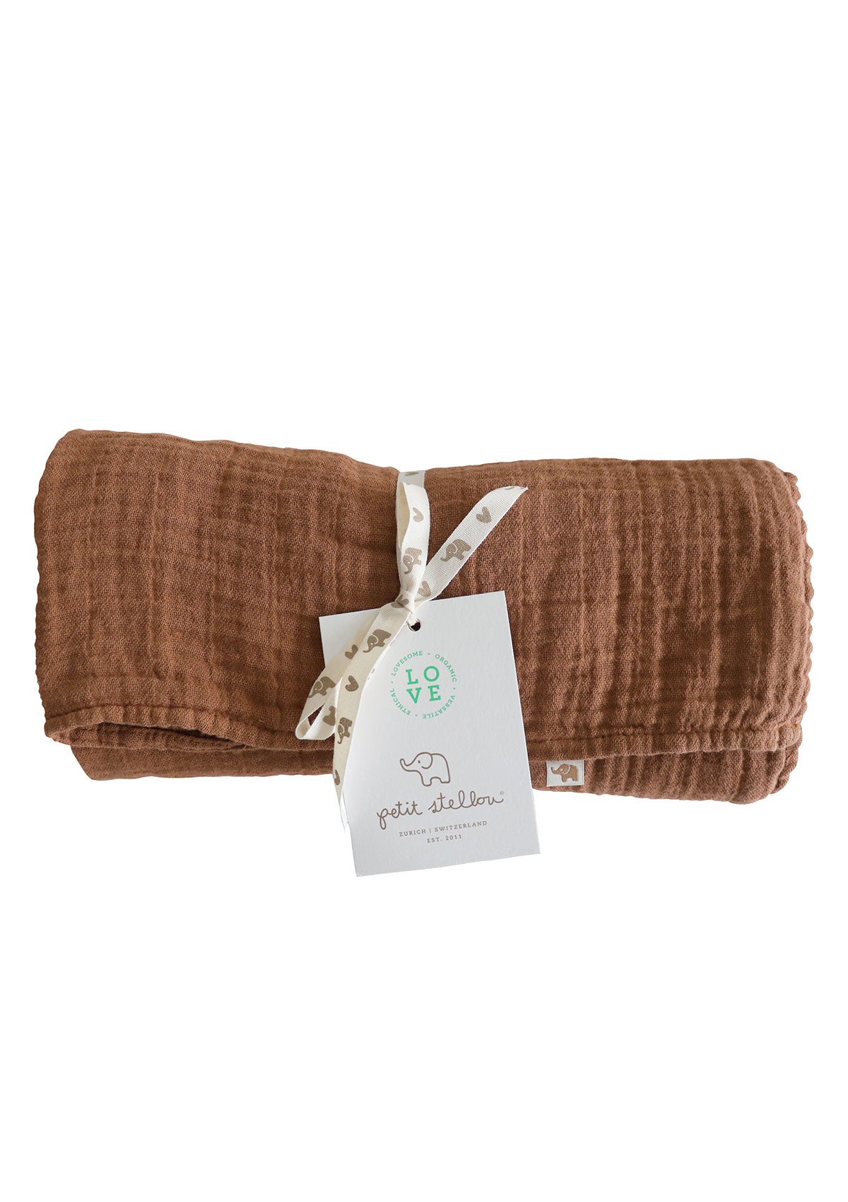 Petit Stellou NOOSHI Blanket braun Farbe Hazel