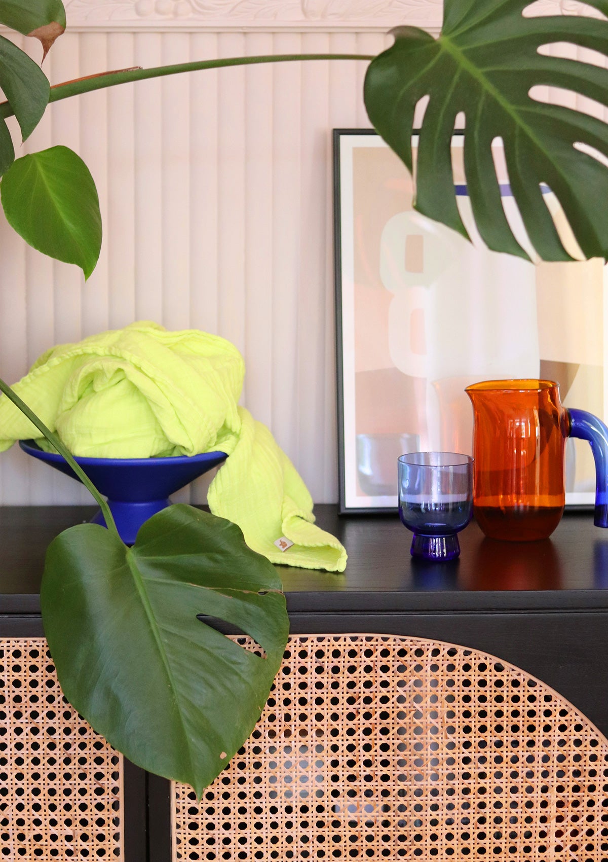 Petit Stellou NOOSHI Cuddle Lime hellgrün. Interiorbild