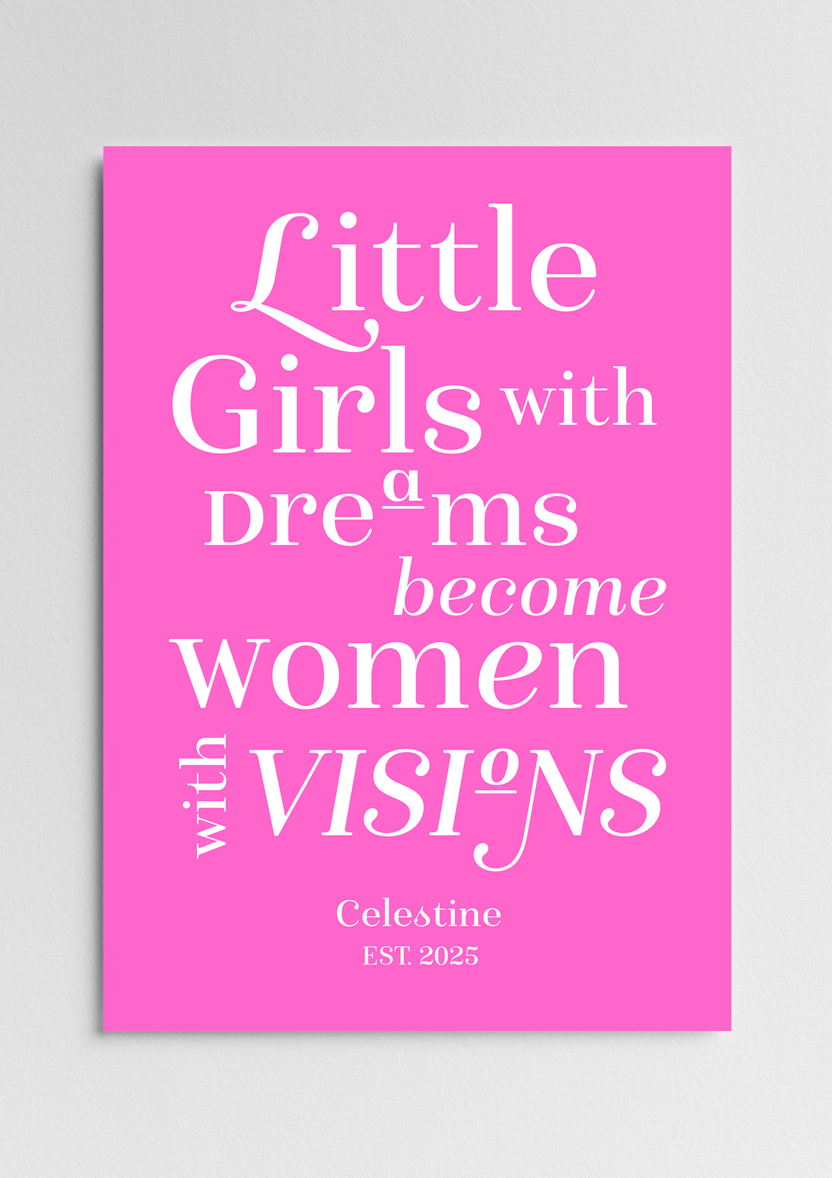 ART PRINT little girls