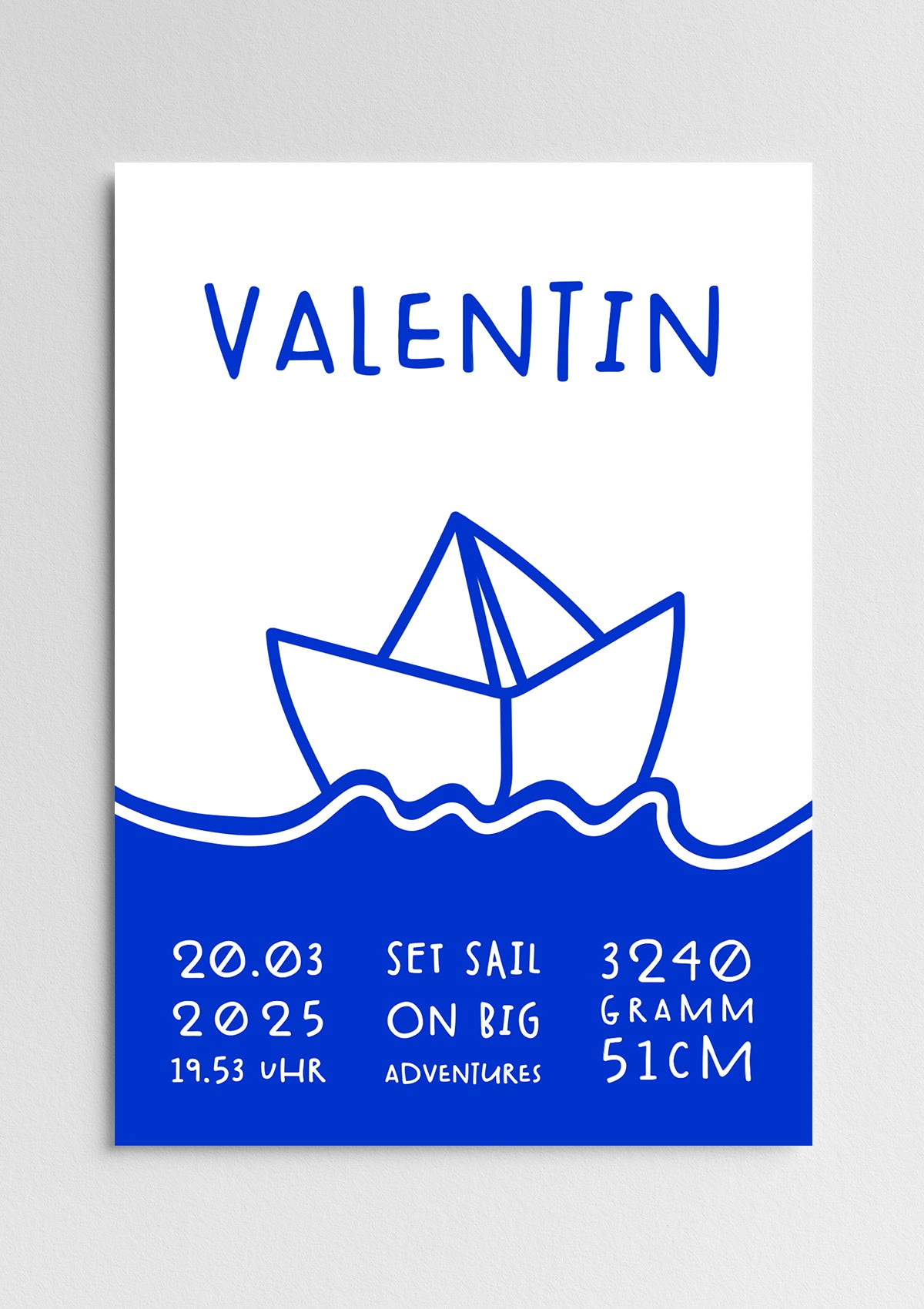 ART PRINT paper boat