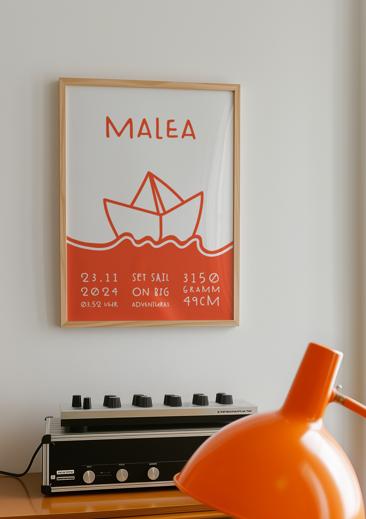 ART PRINT paper boat