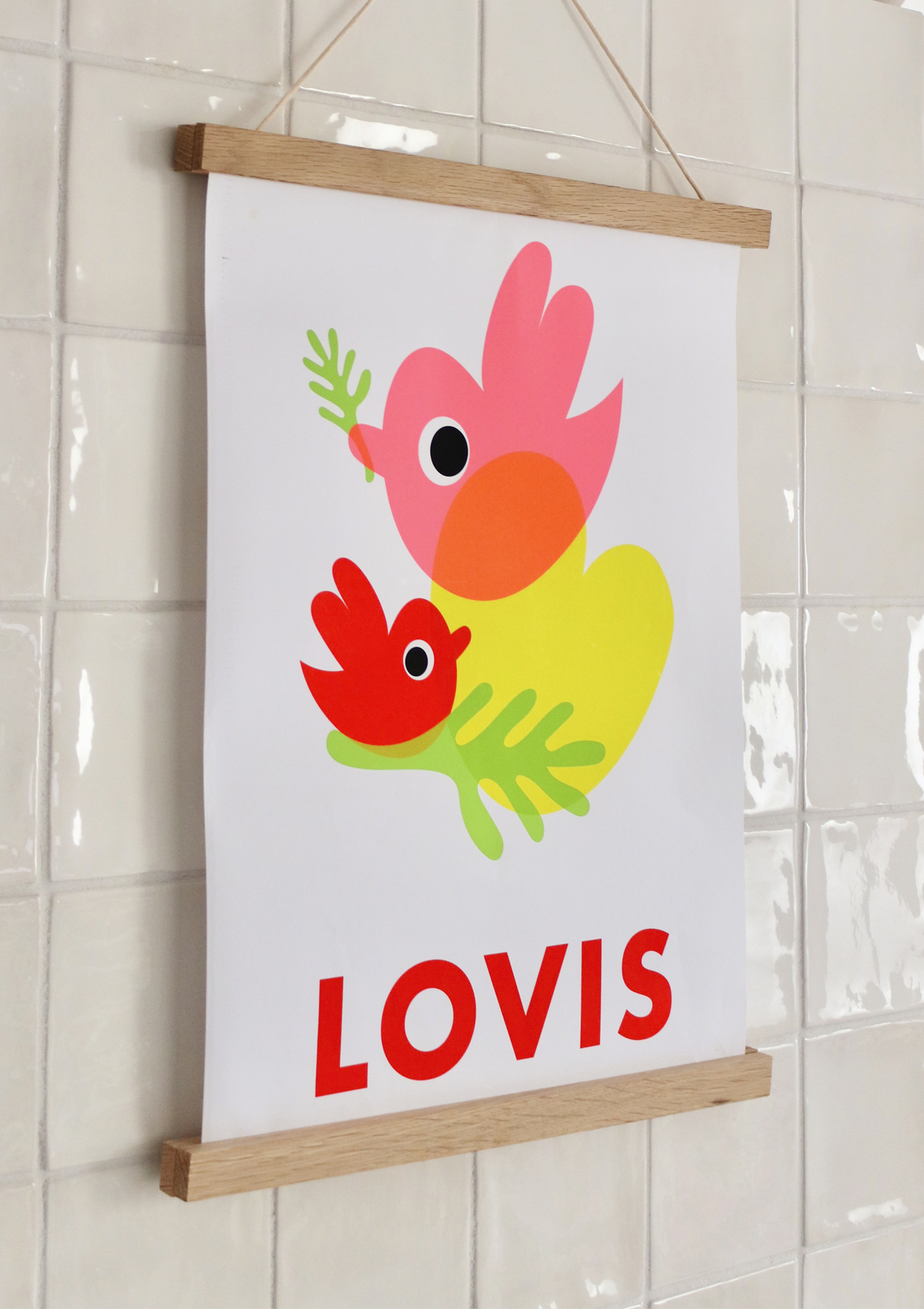 ART PRINT love is in the air - Bird